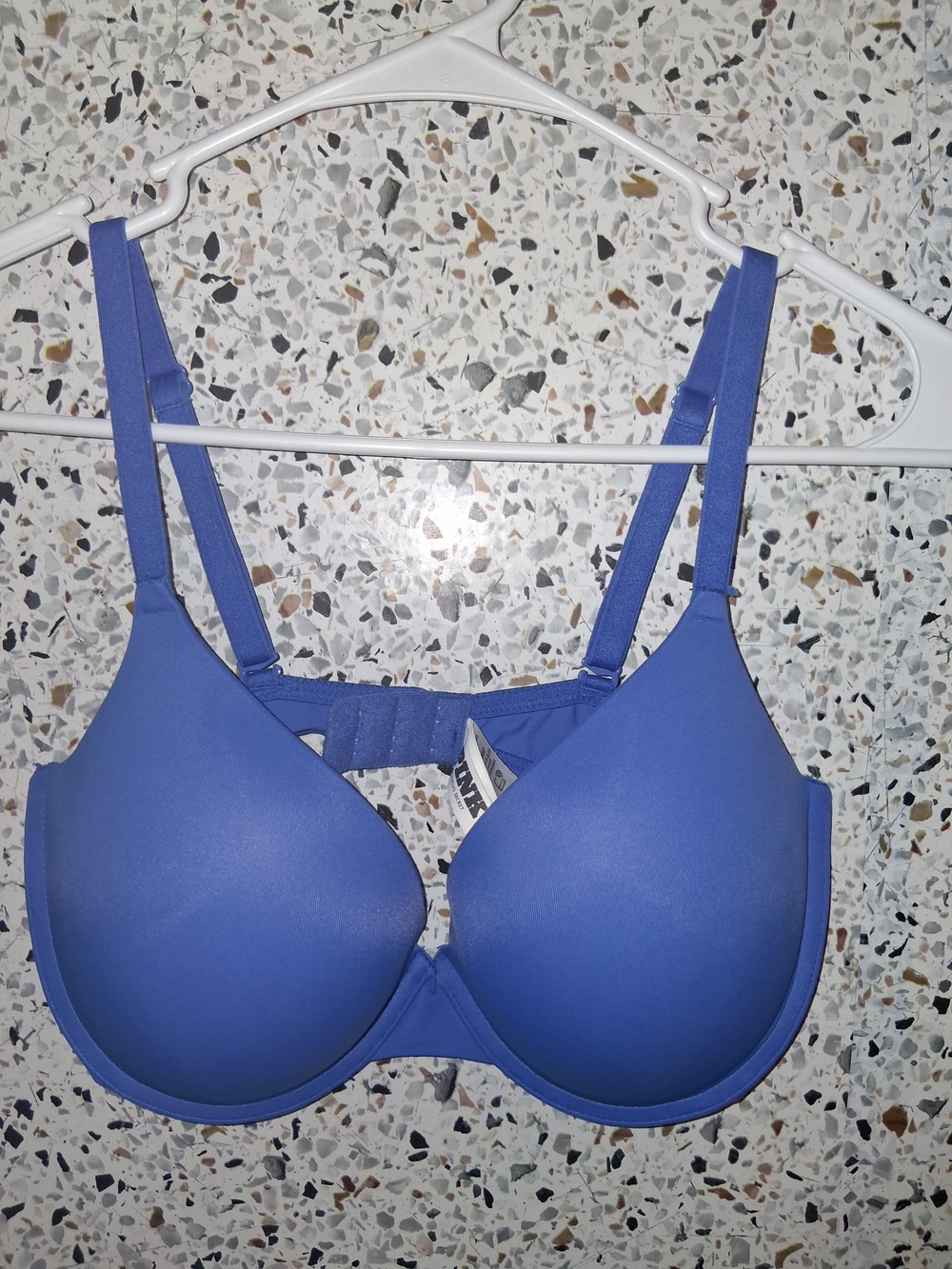 Victoria's Secret Pink Periwinkle Blue Smooth T-Shirt Bra Size 36D